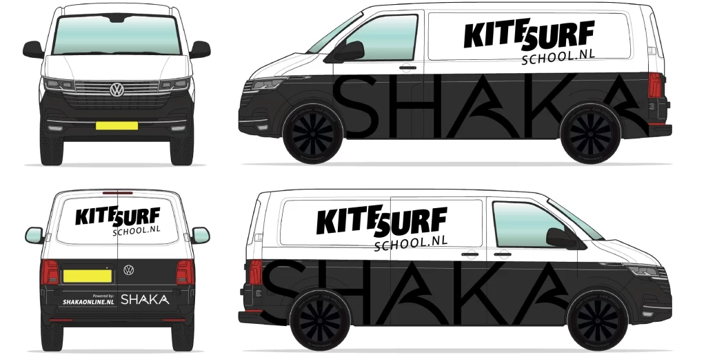 Kitesurfschool.nl's bus