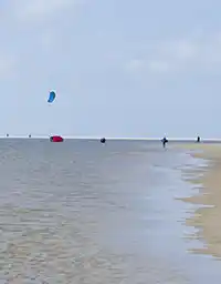 Leer kitesurfen een Zandmotor